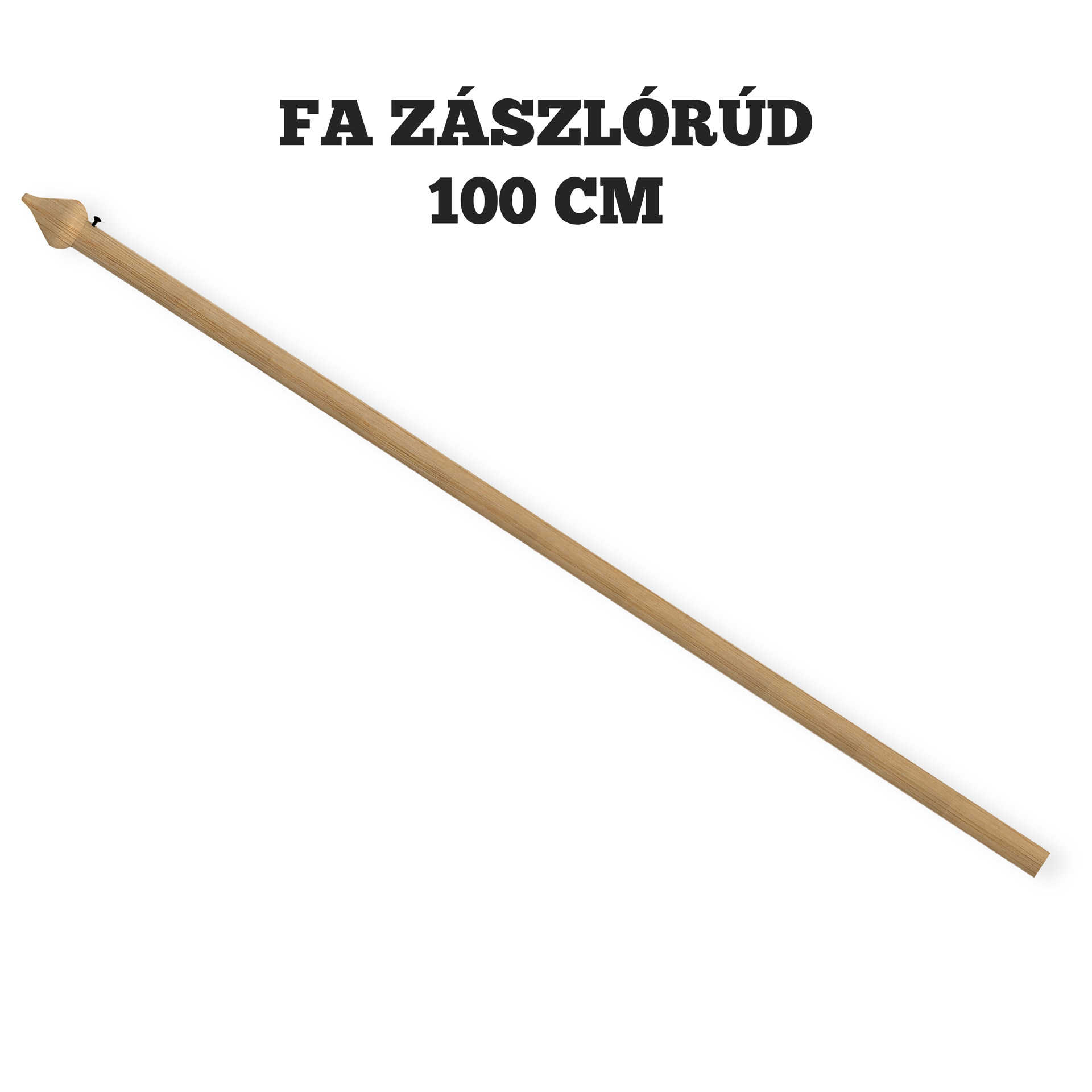 Zászlórúd - fa - 100 cm