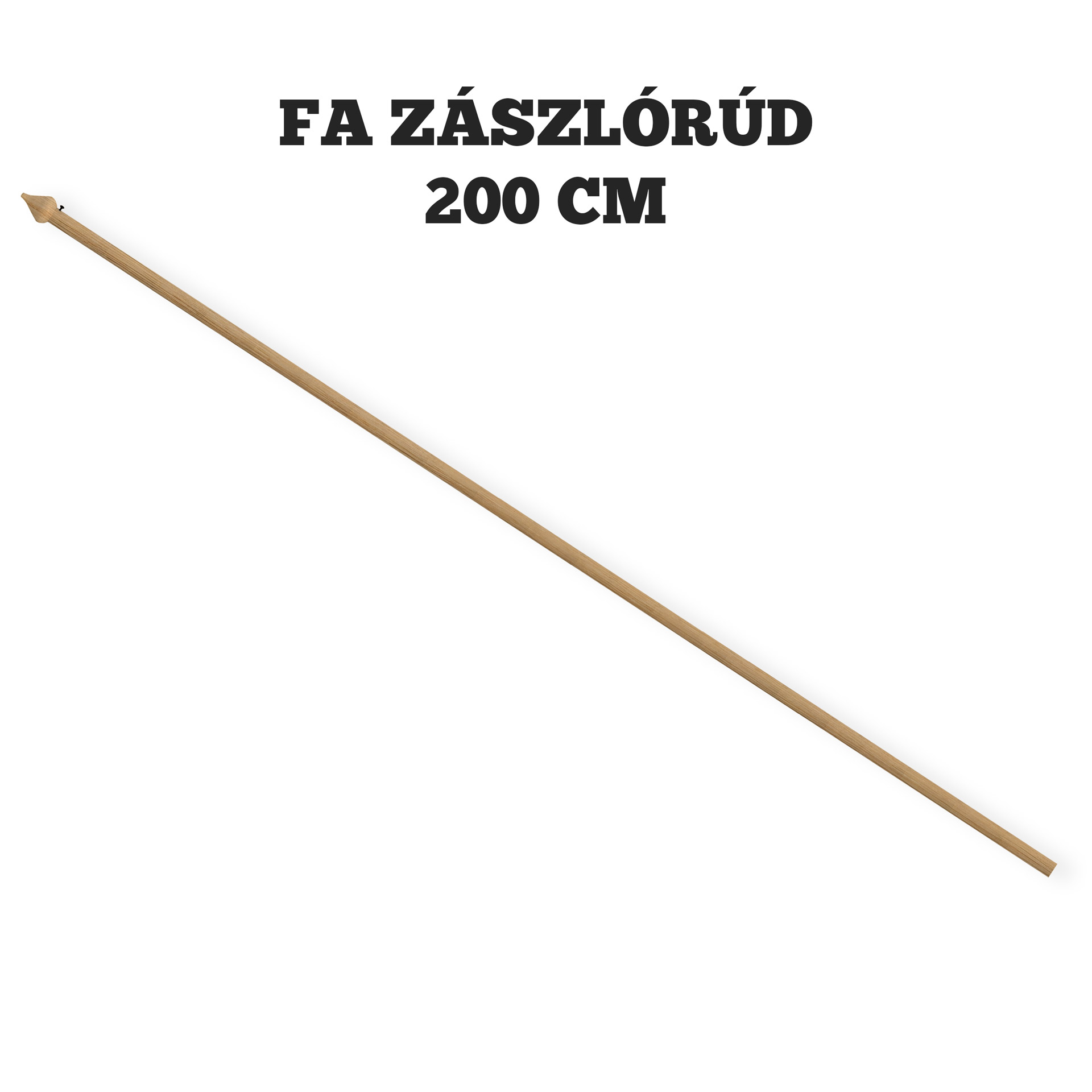 Zászlórúd - fa - 200 cm