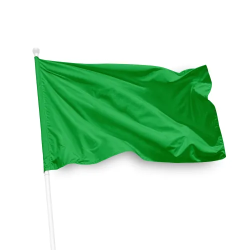 Einfarbige grüne Fahne