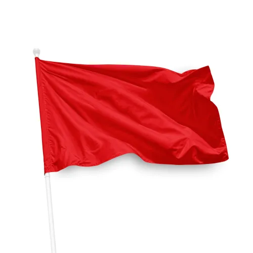 Einfarbige rote Fahne