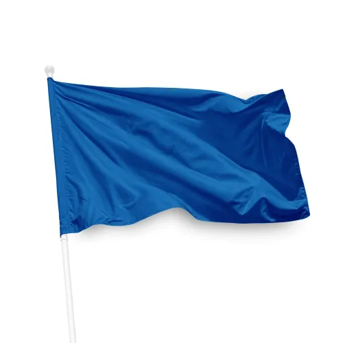 Einfarbige blaue Fahne
