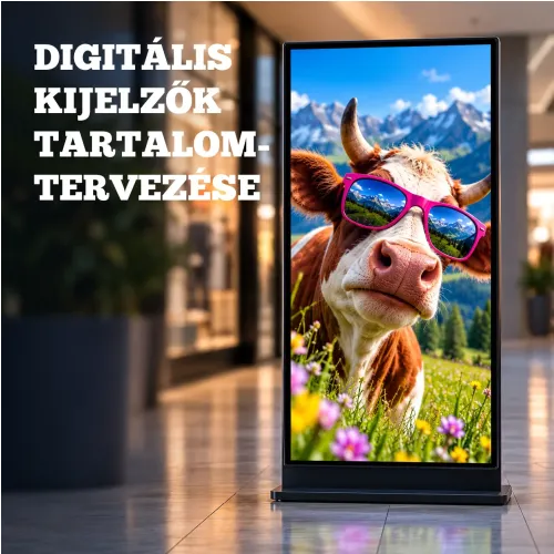 Digitális kijelzők tartalomtervezése