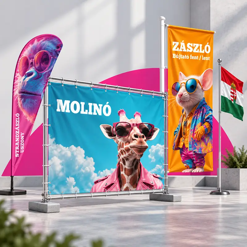 Zászló és molinó